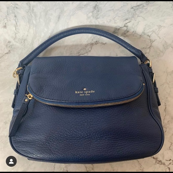 Kate Spade Navy Blue Satchel Purse
